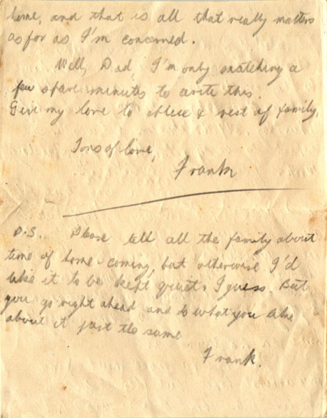 Letter dated October 2nd 1945