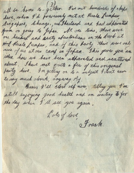 Letter dated October 4th 1945
