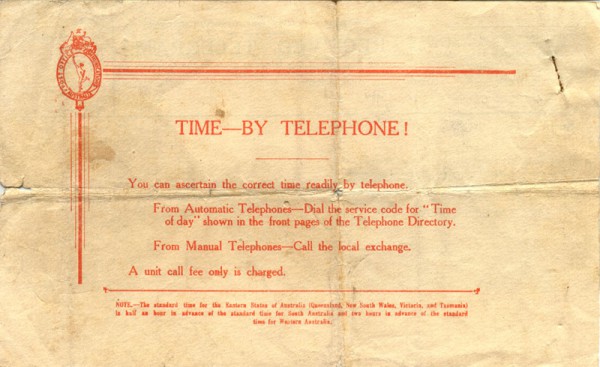 Reverse of telegram