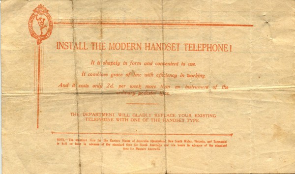 Reverse of telegram