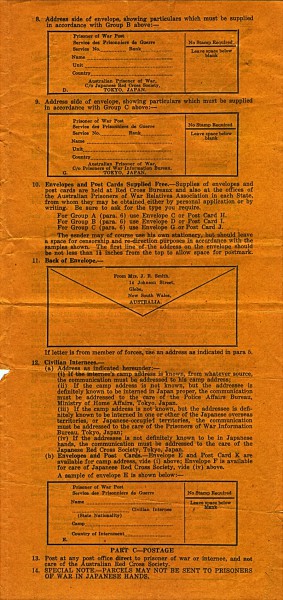 Red Cross Society Correspondence dated 5th July 1944 Front